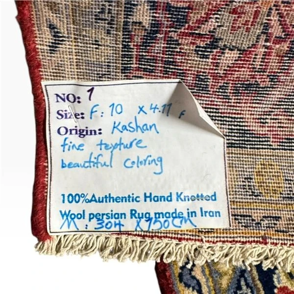 Authentic Persian "Kashan" Hand-Knotted Wool Area Rug - photo 4