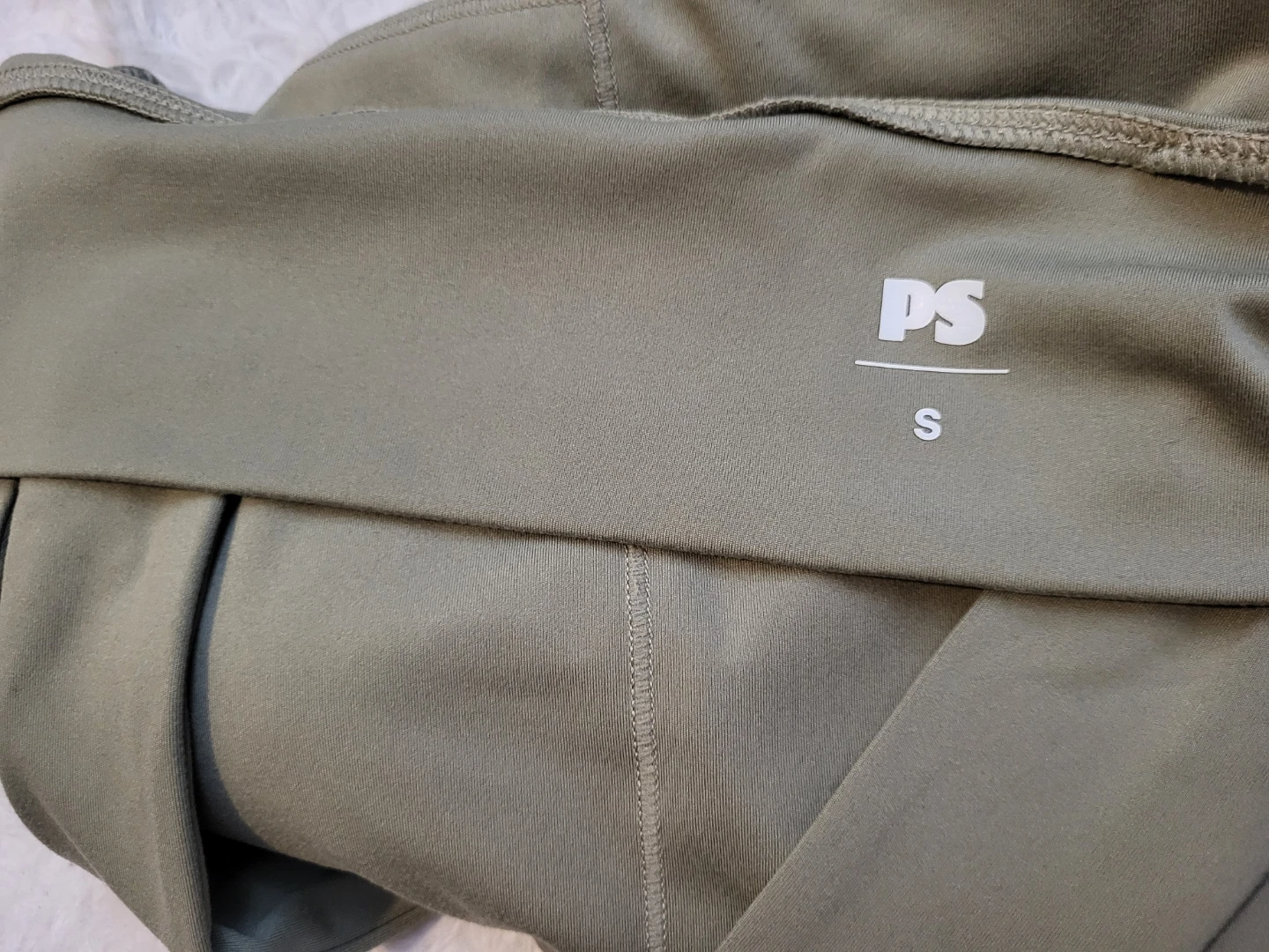 New POPSUGAR Long Line Sports Bra Olive Green - Size S - photo 2