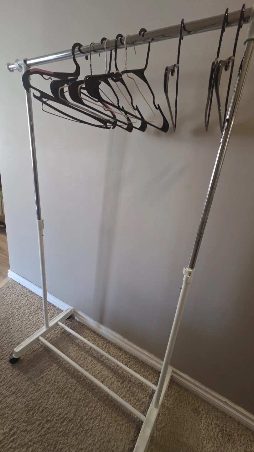 Adjustable Rolling Garment Rack