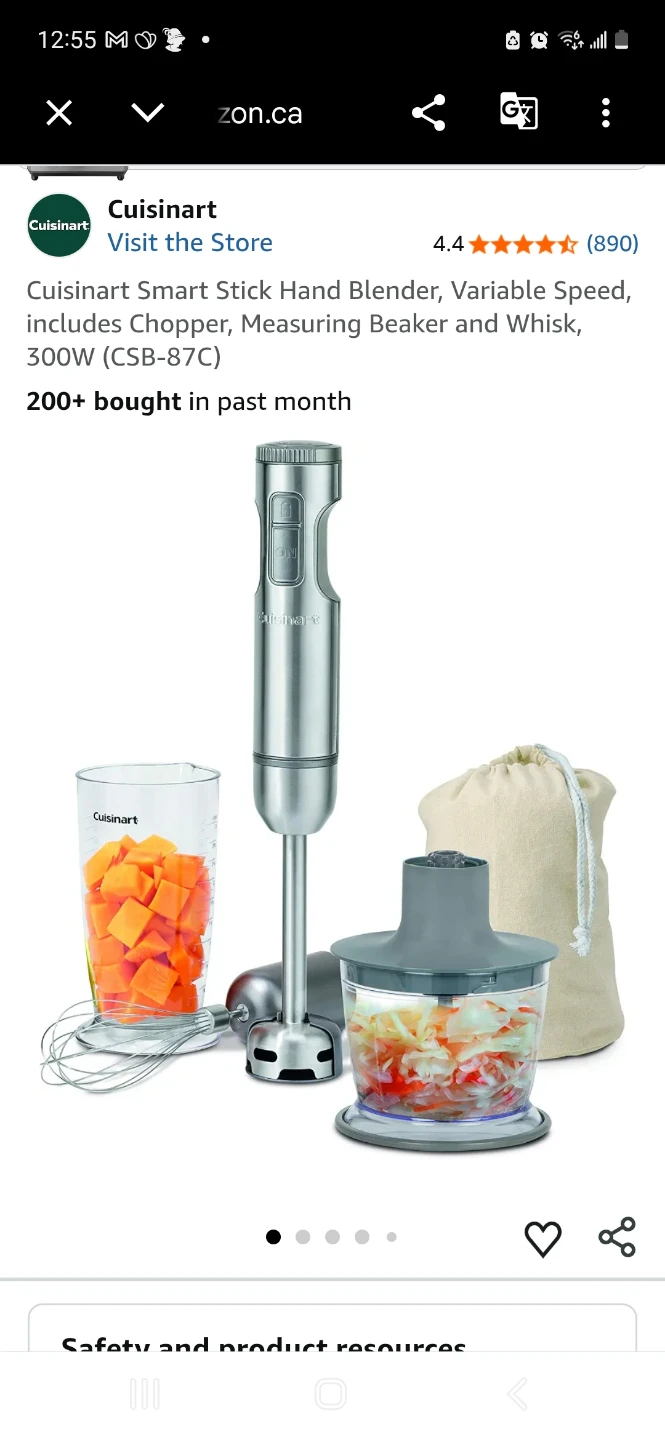 Cuisinart Smart Stick Variable Speed Hand Blender CSB-87C - photo 2