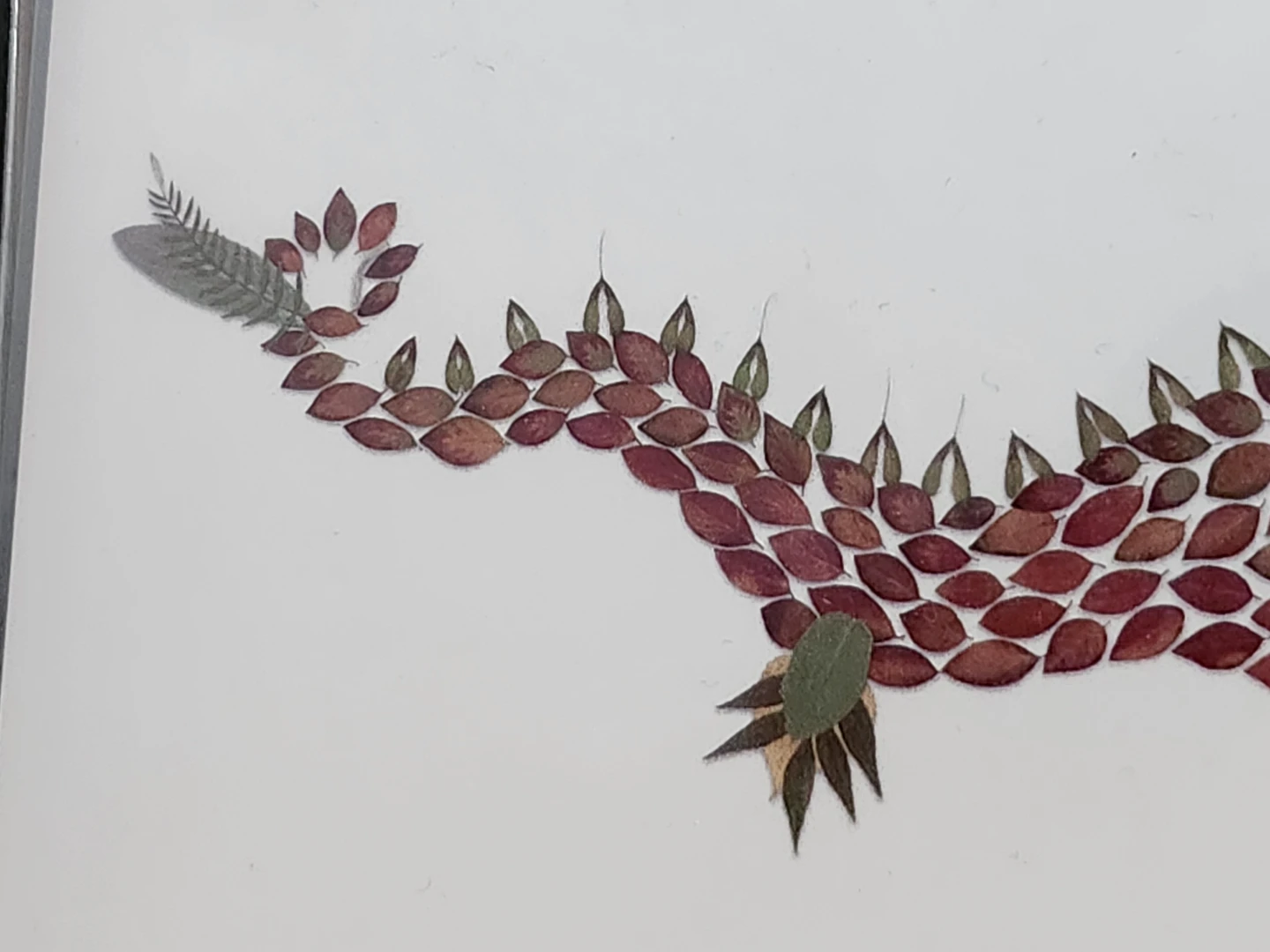 Carla Pelkey Pressed Leaf Dragon Art Print - photo 3