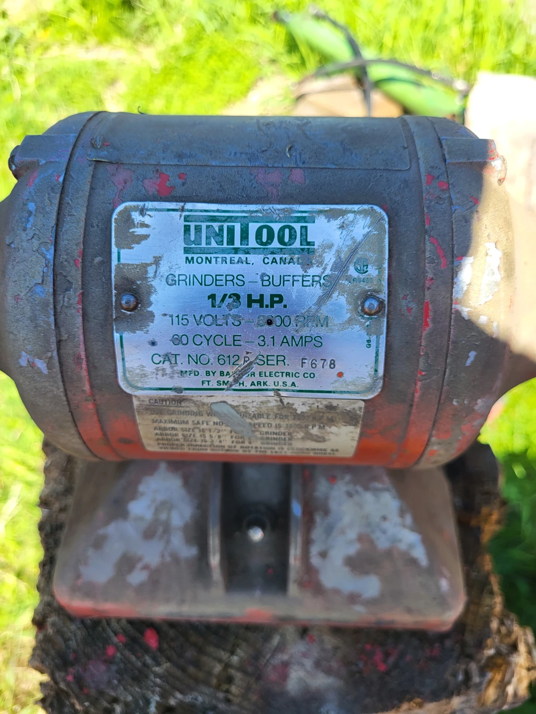 Uniqool 1/3 HP Bench Grinder - photo 2