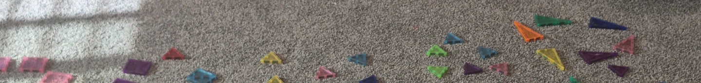 Translucent Geometric Magnetic Tiles