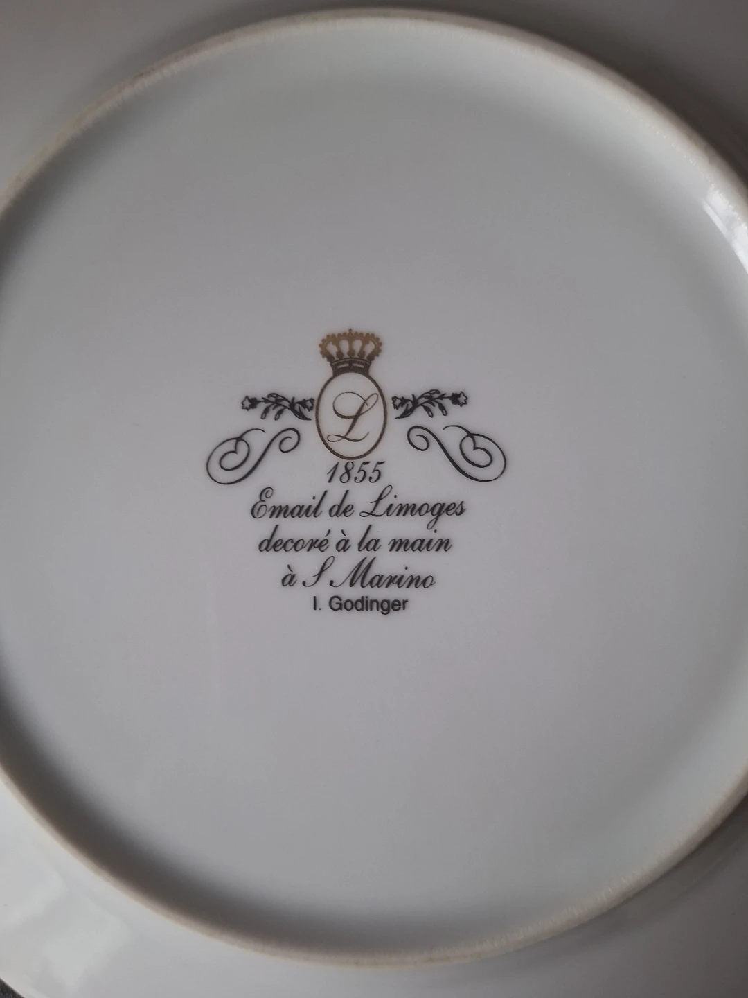 EMAIL de LIMOGES PLATE - photo 2