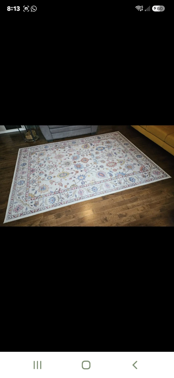 Area Rug with Floral Pattern - photo 3