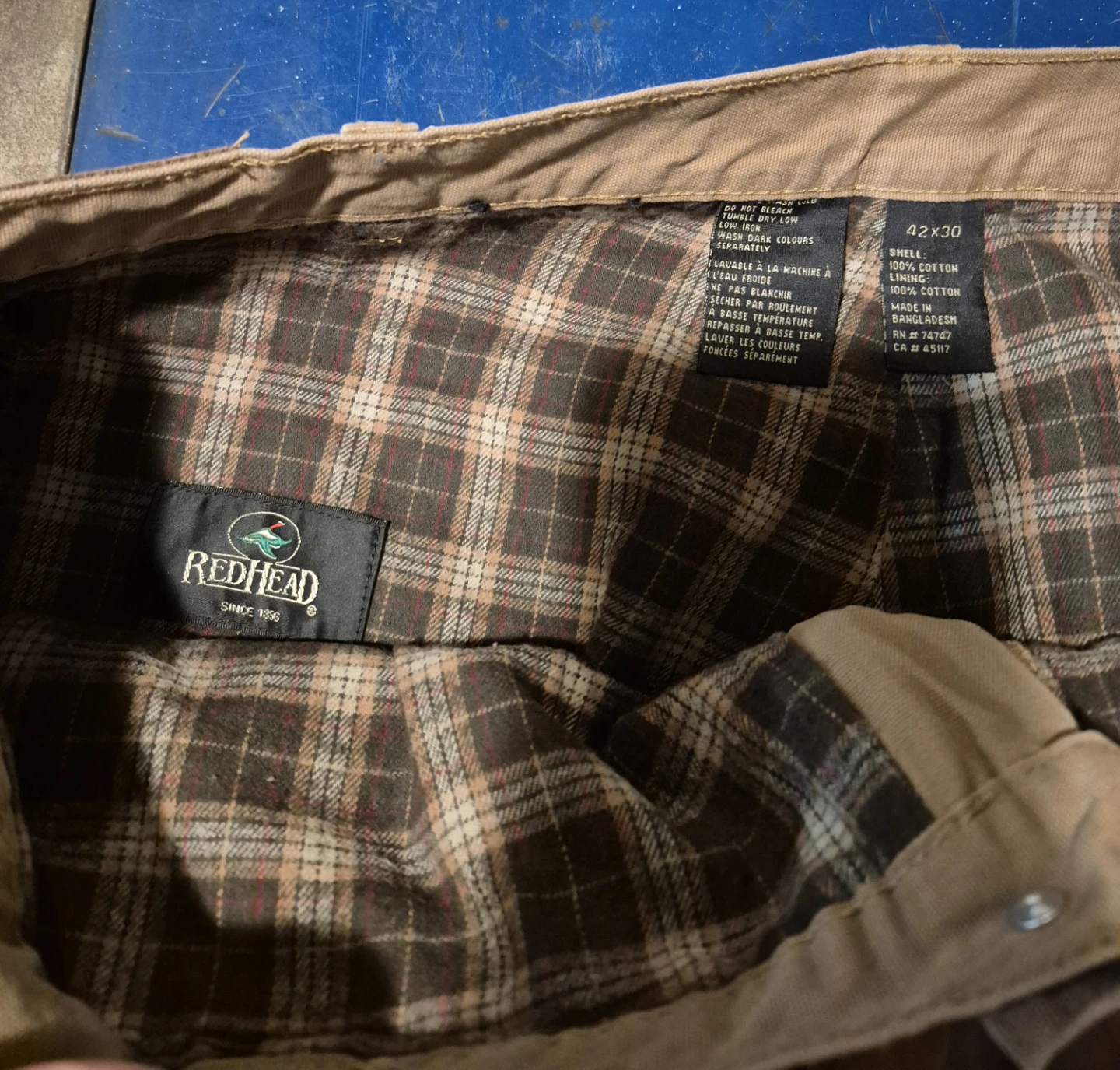 RedHead Flannel Lined Work Pants 42x30 - photo 2