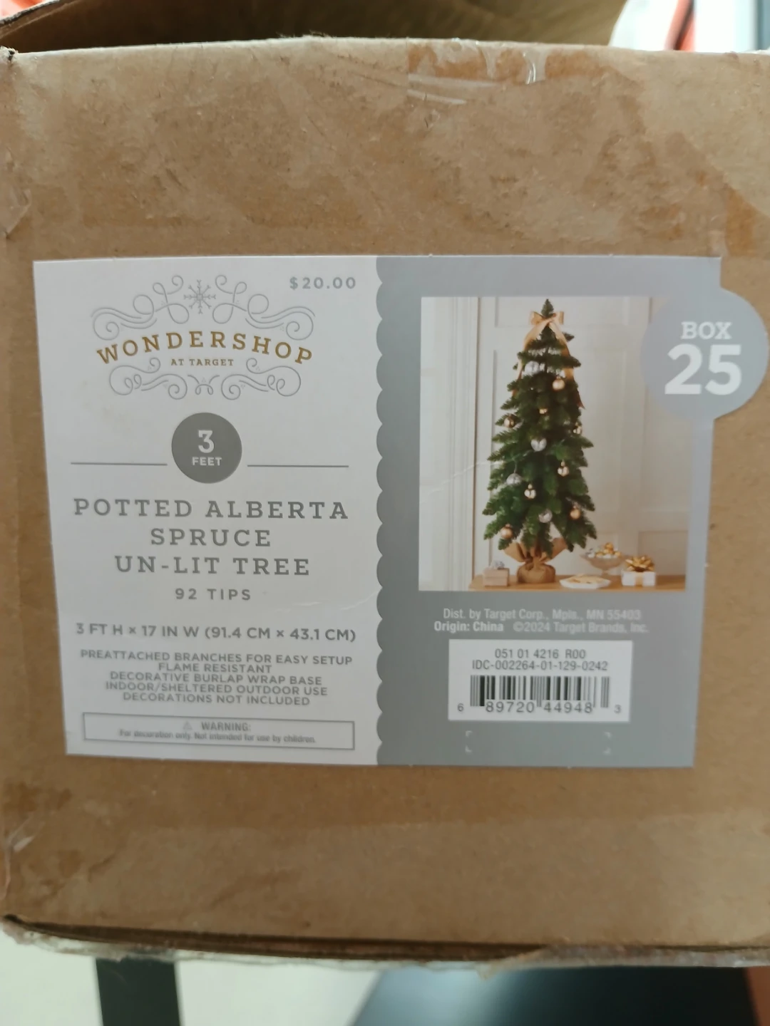 WonderShop Potted Un-Lit Christmas Tree - 3 Ft - photo 2