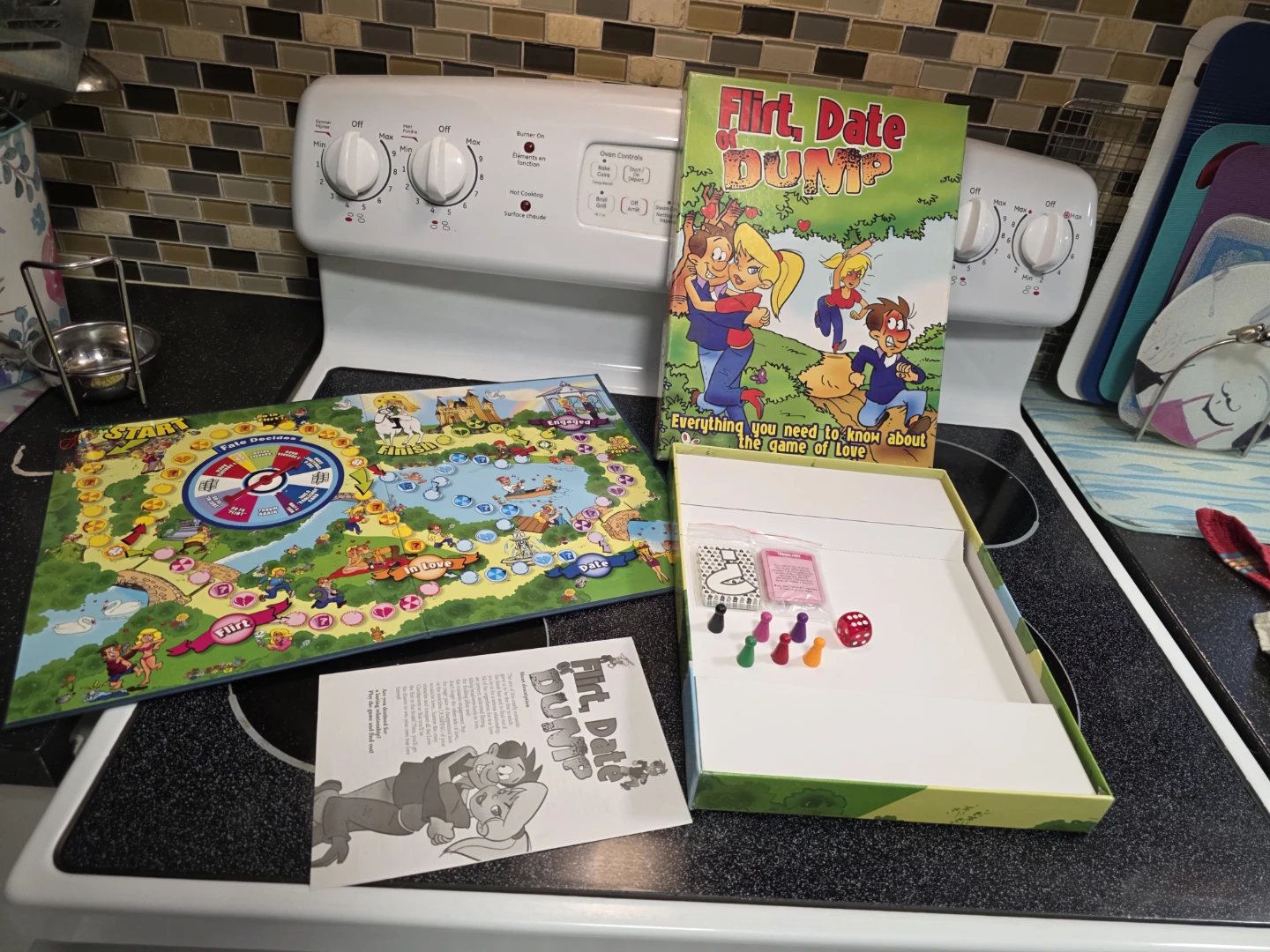Flirt, Date or Dump Board Game