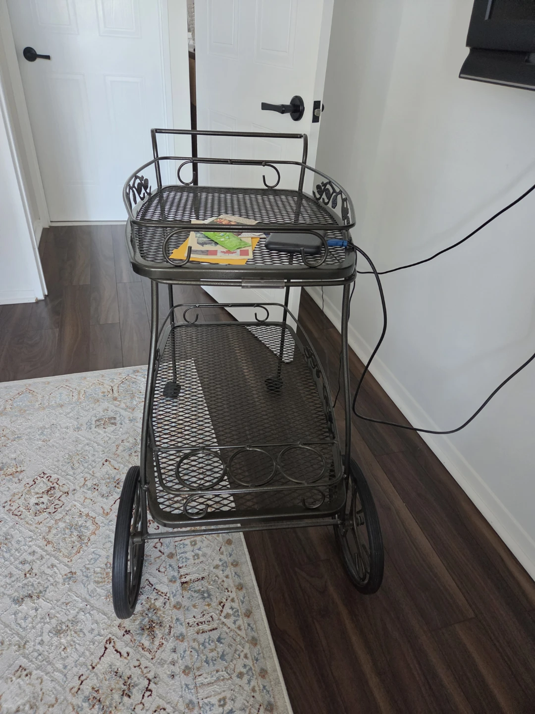 Metal Serving Cart - photo 4