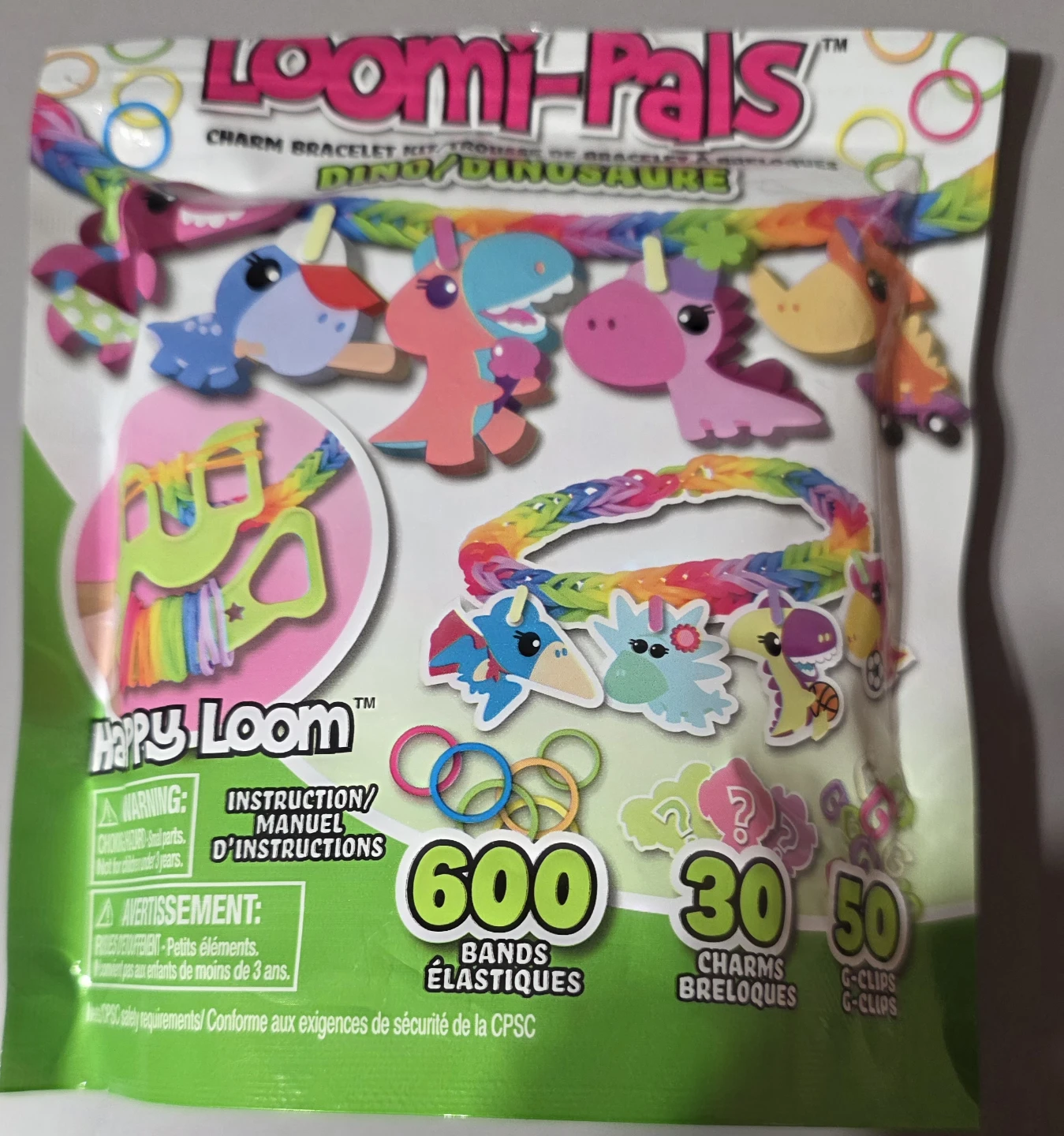 Rainbow Loom Loomi-Pals Dino Charm Bracelet Kit - photo 3
