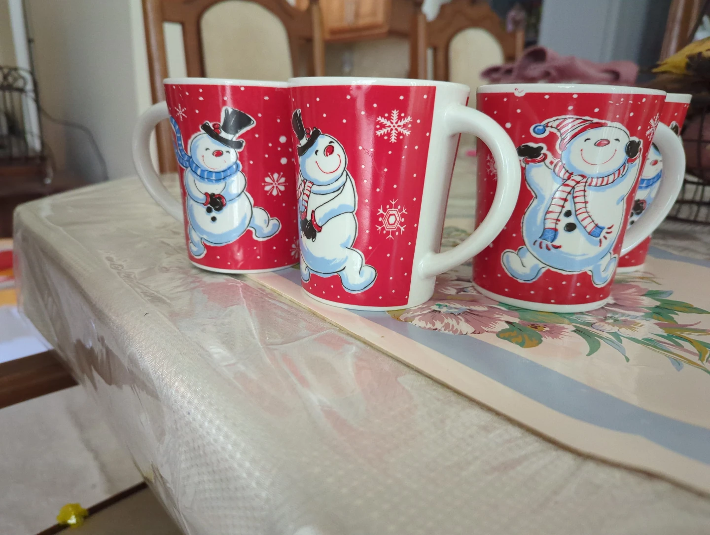 Set of 5 Christmas Snowman Mugs - photo 2