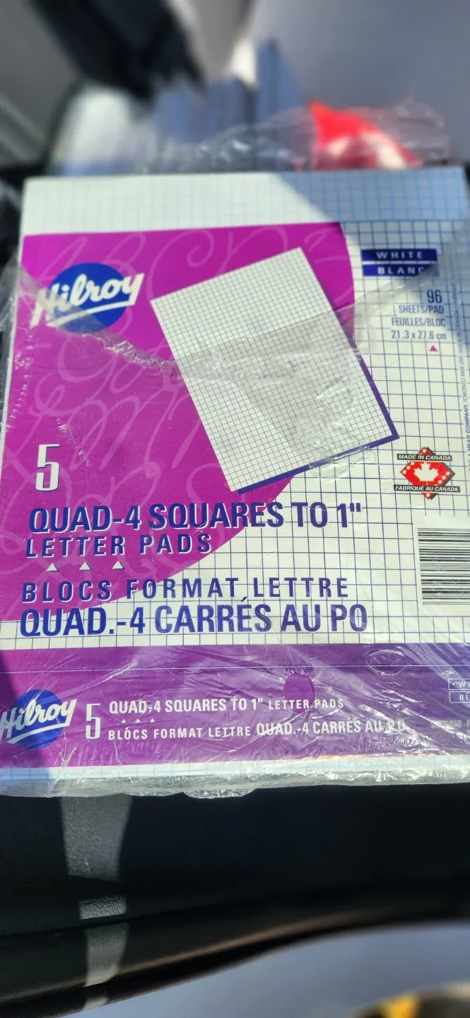 2 packs of graph paper