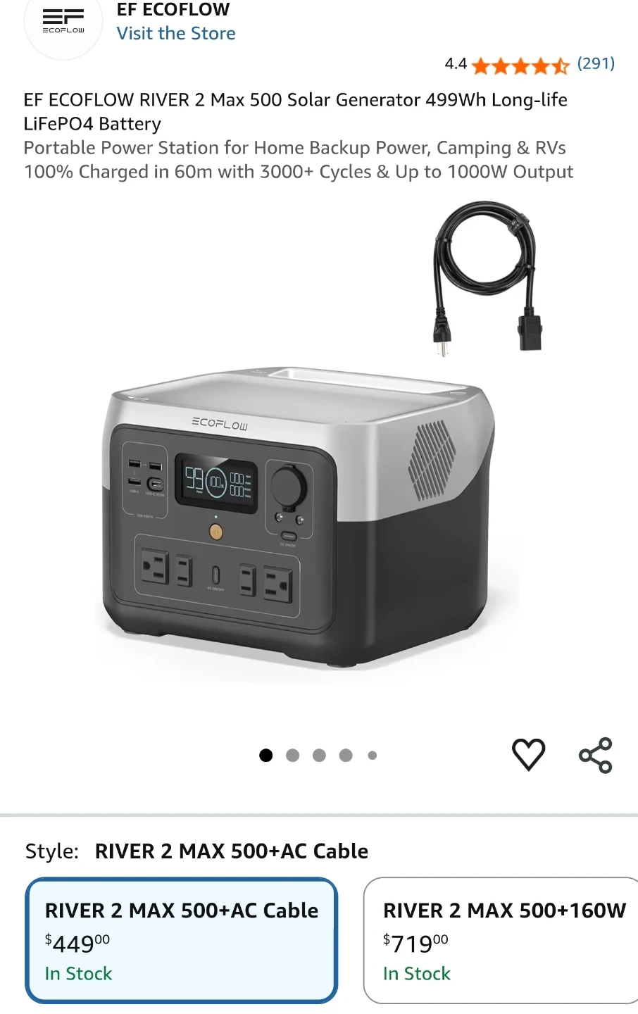 EcoFlow River 2 Max Power Station and 60W Solar Panel - photo 3