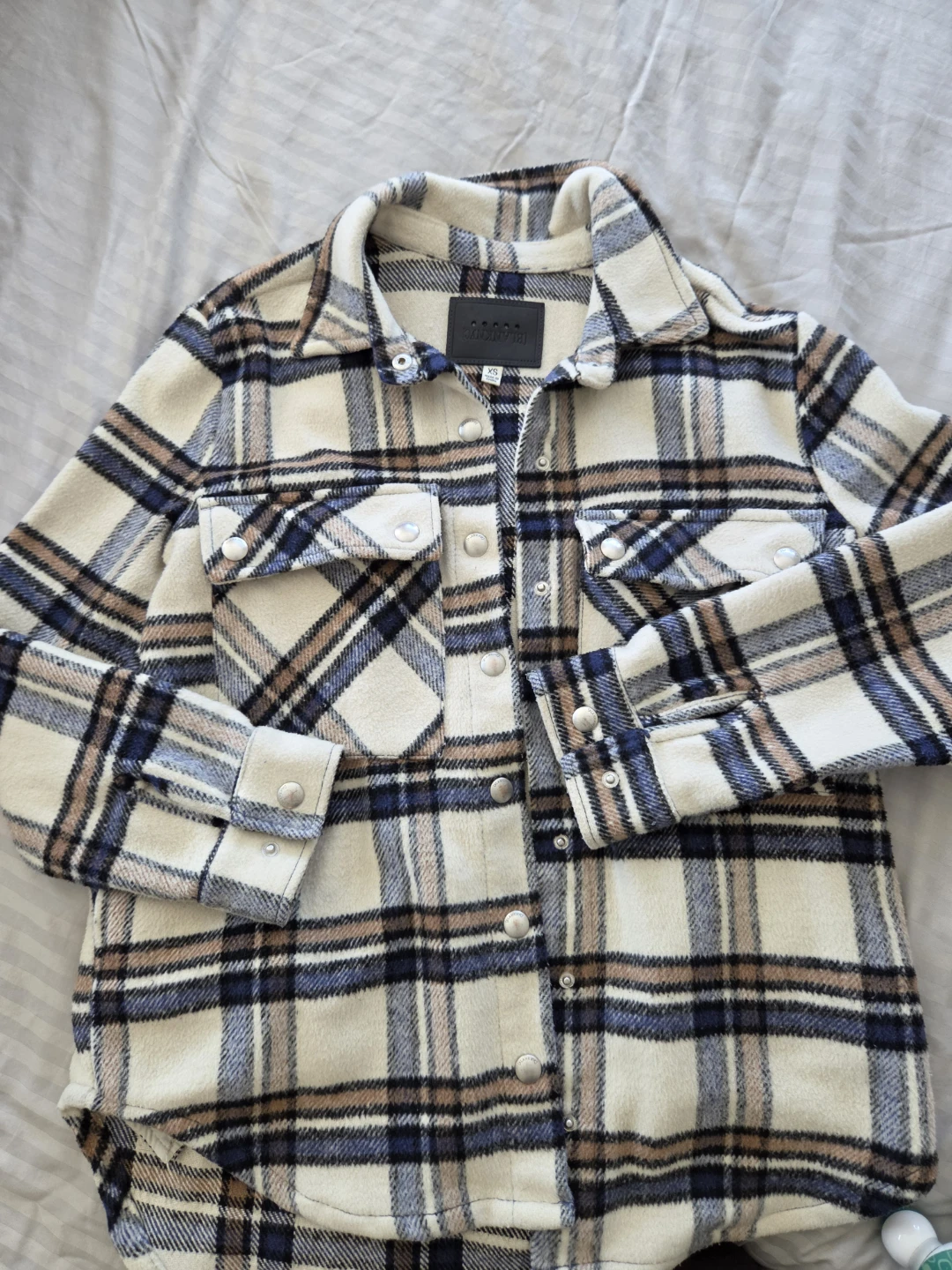 BlankNYC Plaid Shirt Jacket