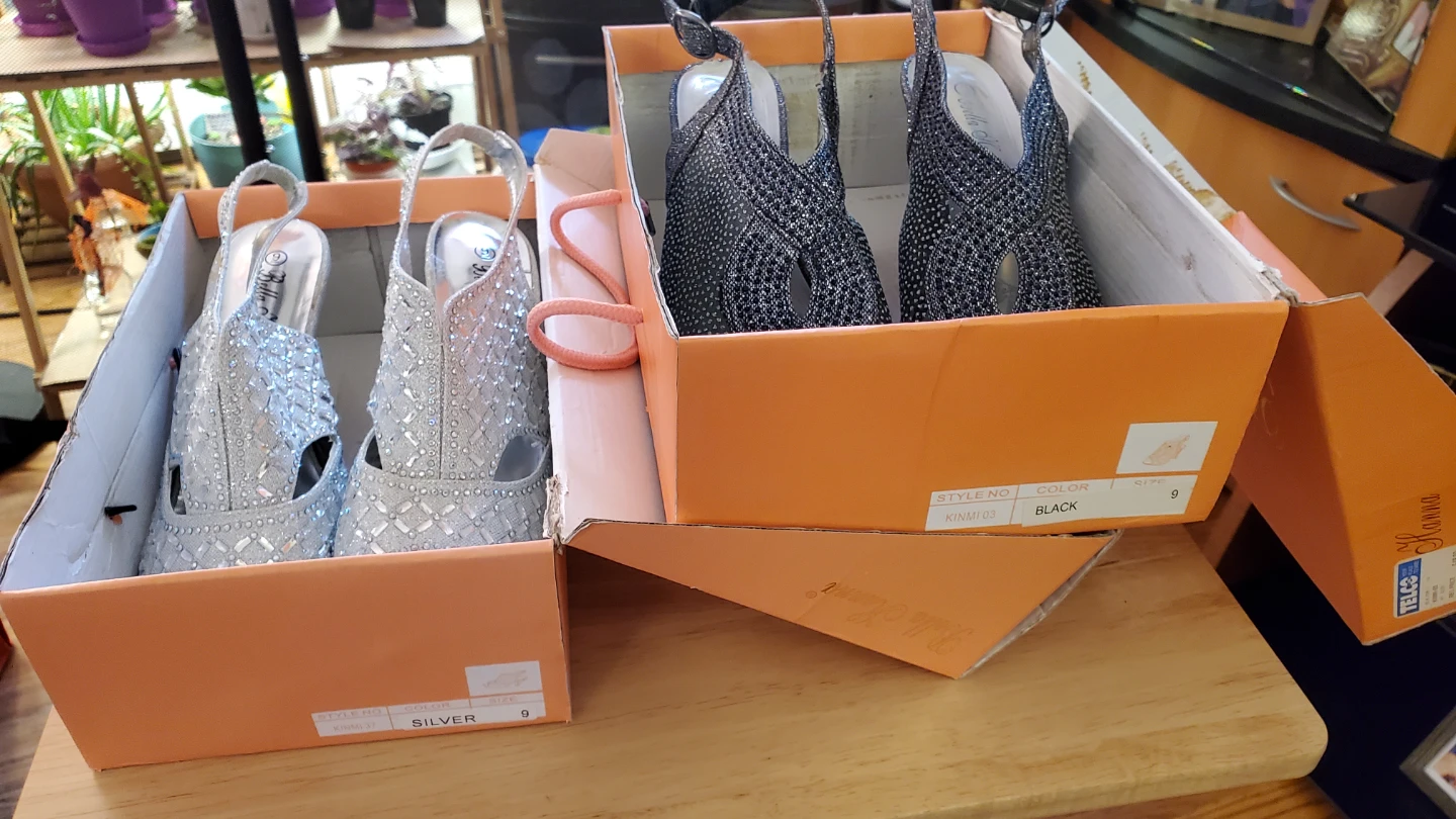 Two Pairs of Bella Hanna Embellished Heels