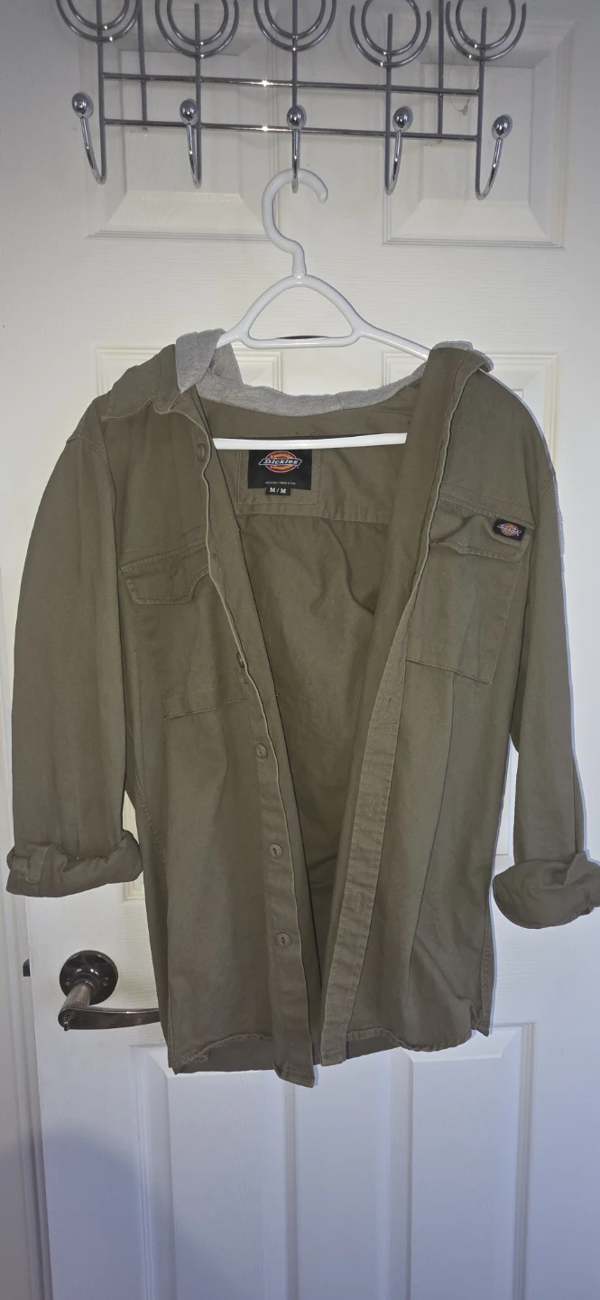 Dickies Hooded Button-Up Work Shirt