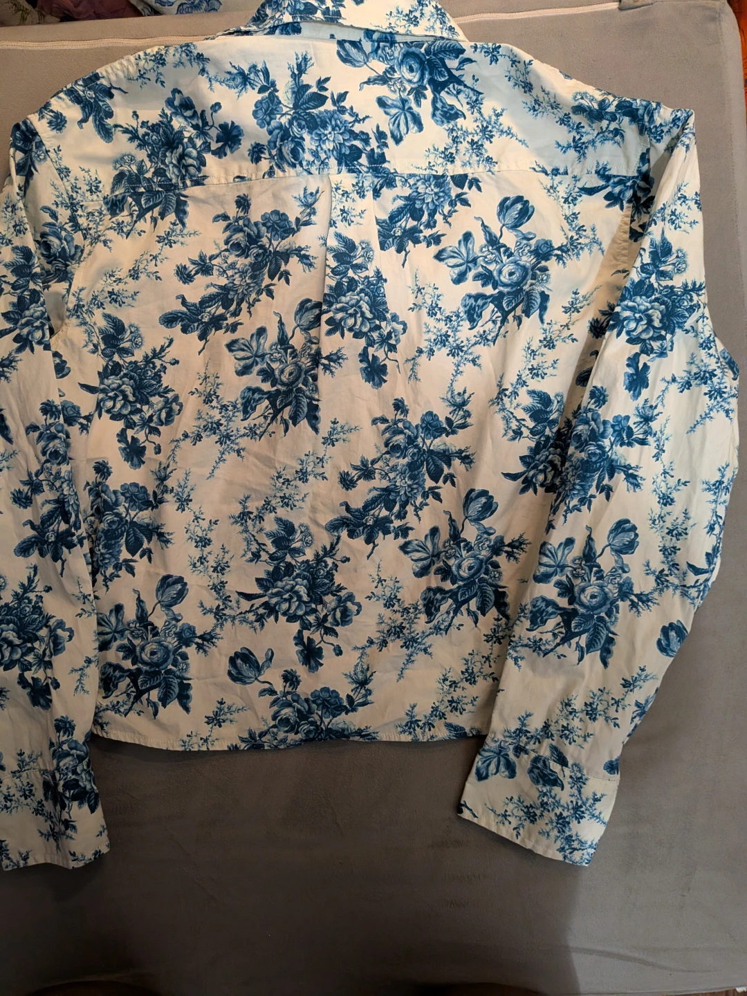 Gap x LoveShackFancy Organic Cotton Cropped Shirt - photo 5