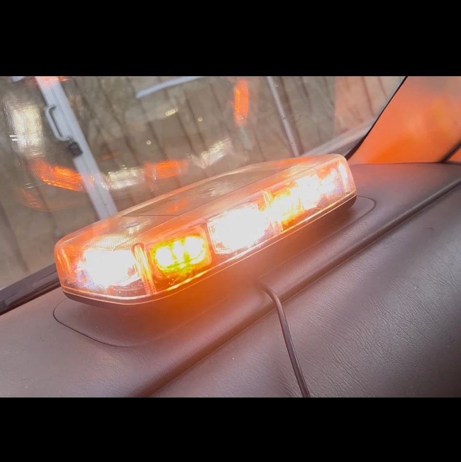 Amber LED Strobe Warning Light Bar