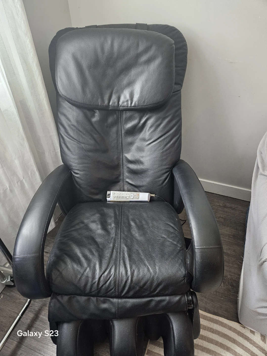 Black Leather Massage Chair