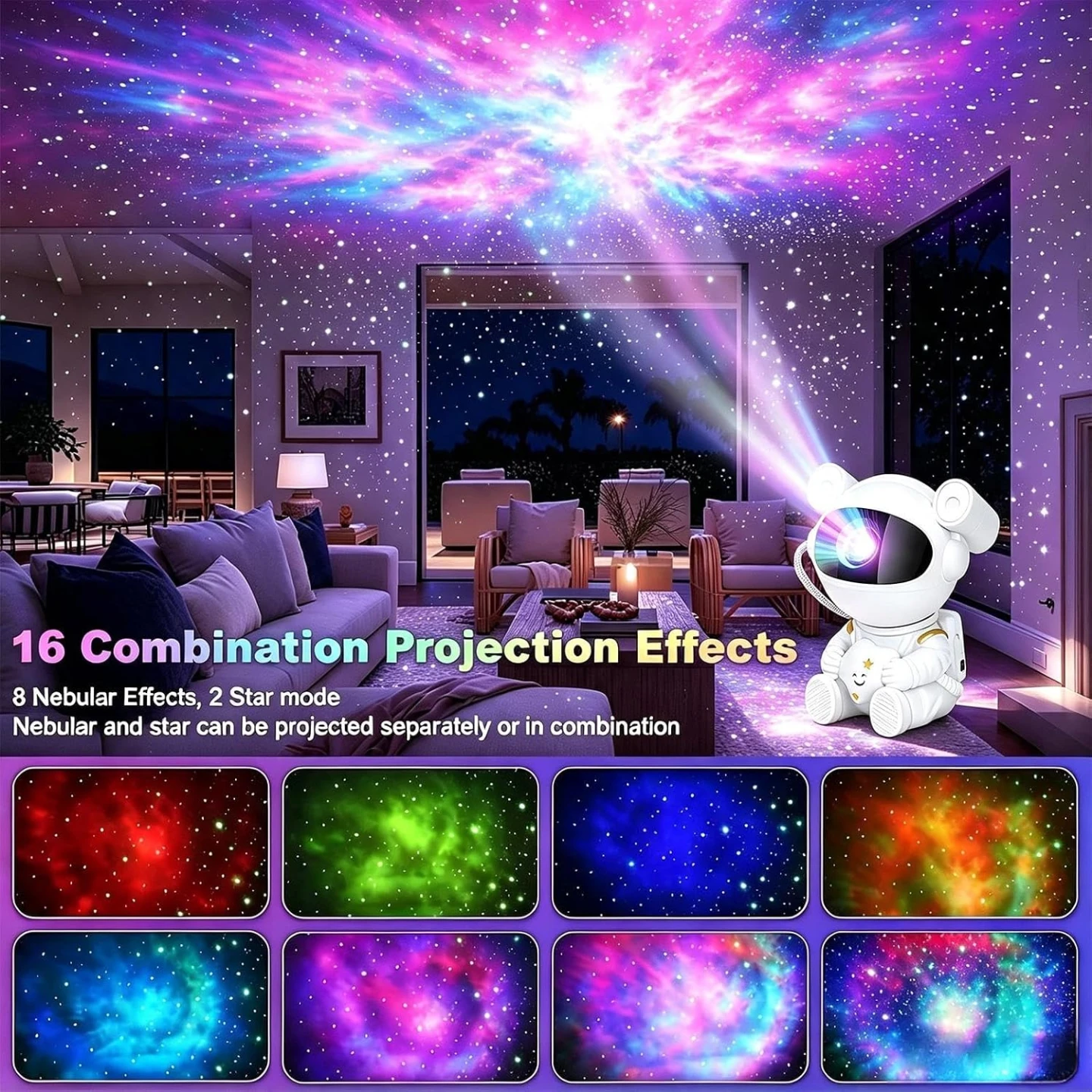 Starry Sky Astronaut Projection Light - photo 2
