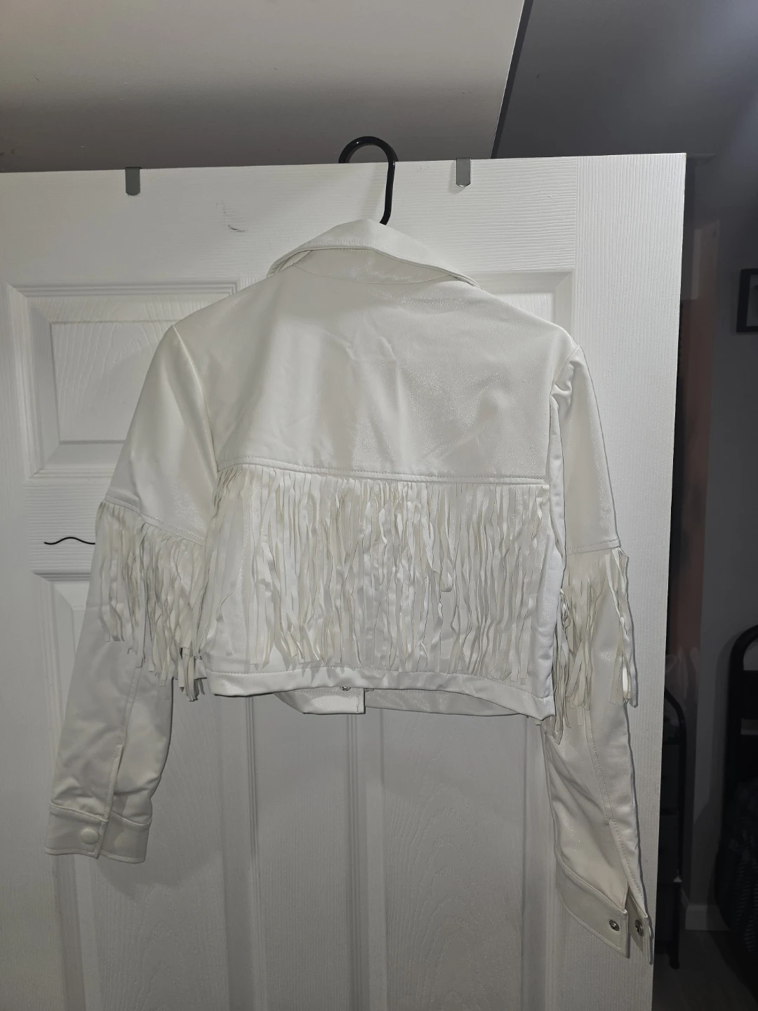 Forever 21 White Fringe Trucker Jacket - photo 3