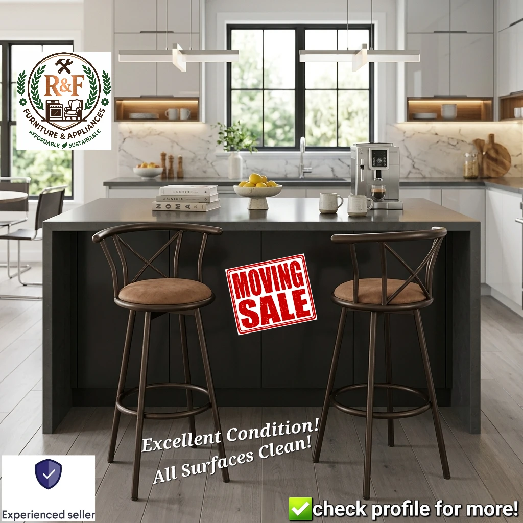 ✴️ (2X units) Homy Casa Bar Stools (Set of 2)