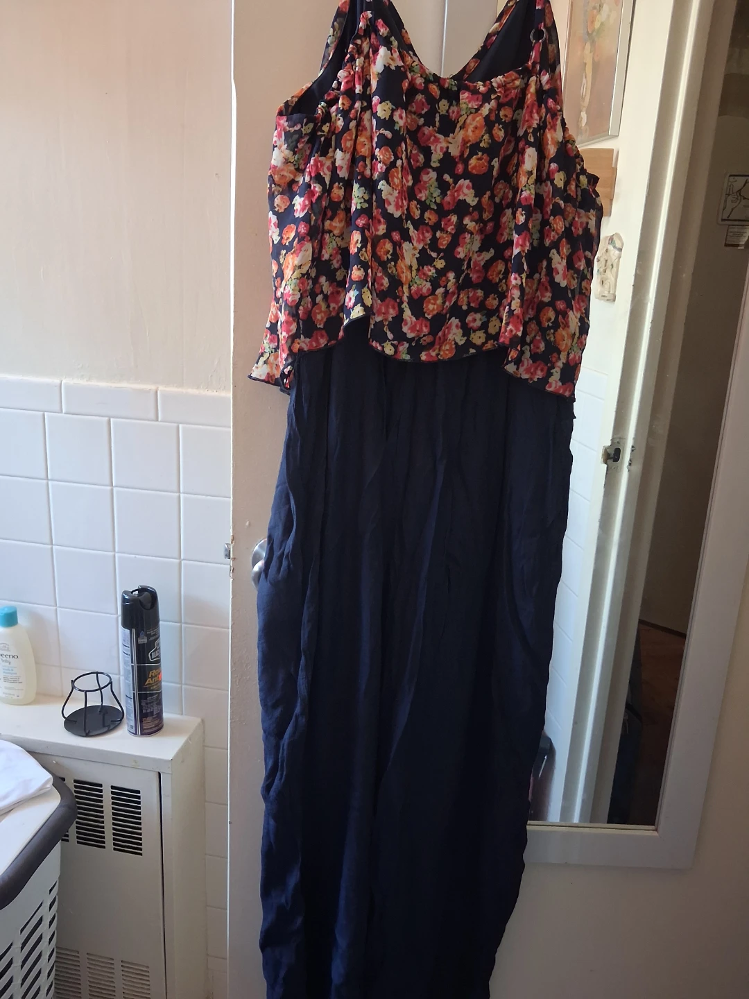 Mlle Gabrielle Floral Jumpsuit Size 2X