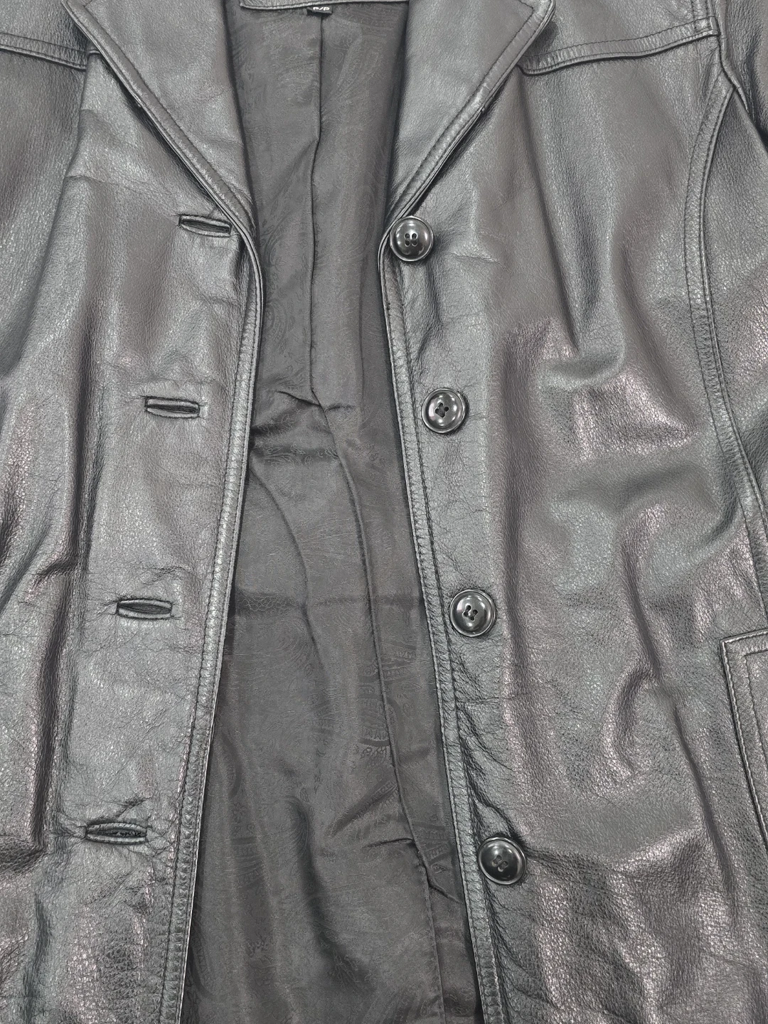 Danier Canada Black Leather Belted Blazer P/P - photo 2