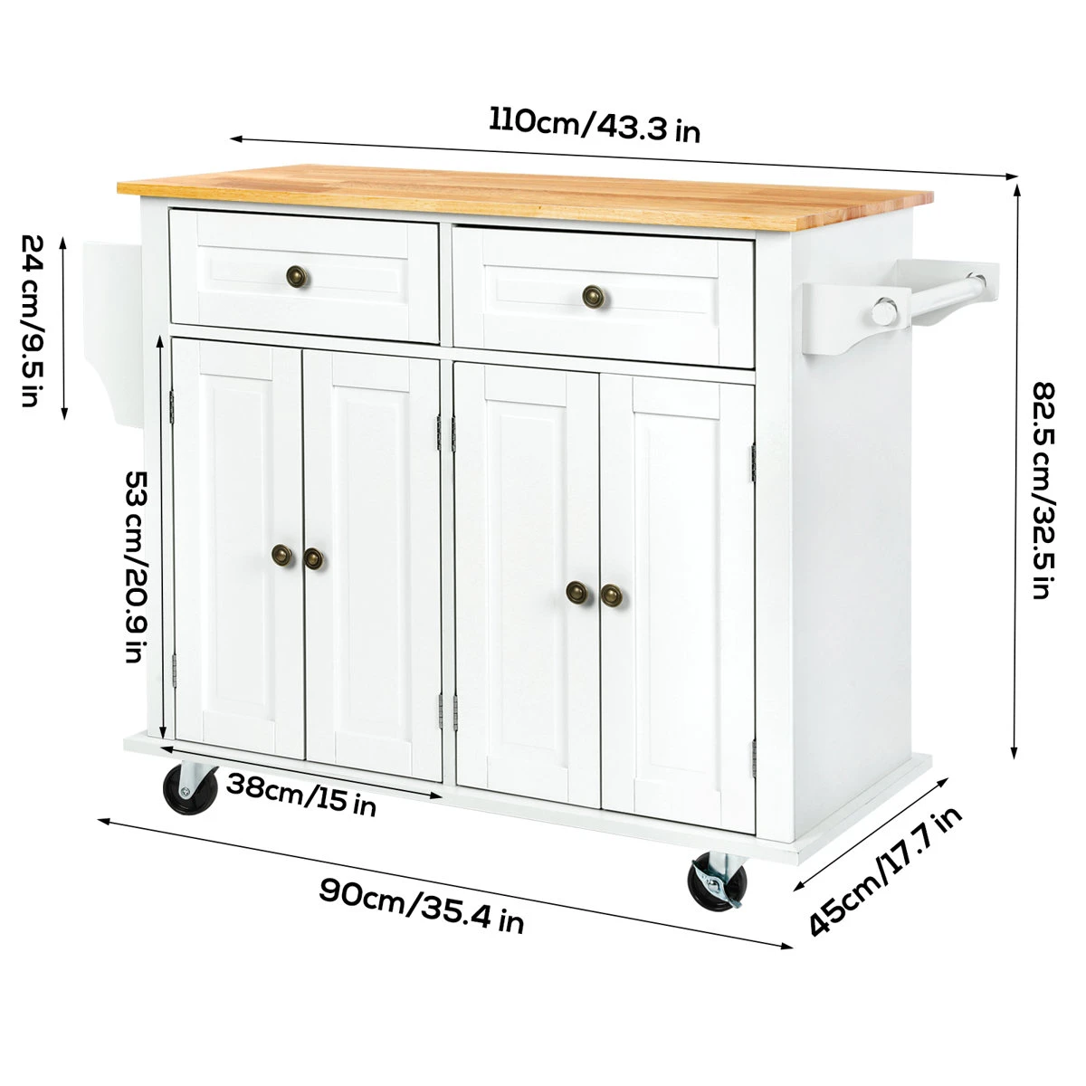 Kitchen Island with Storage - photo 4