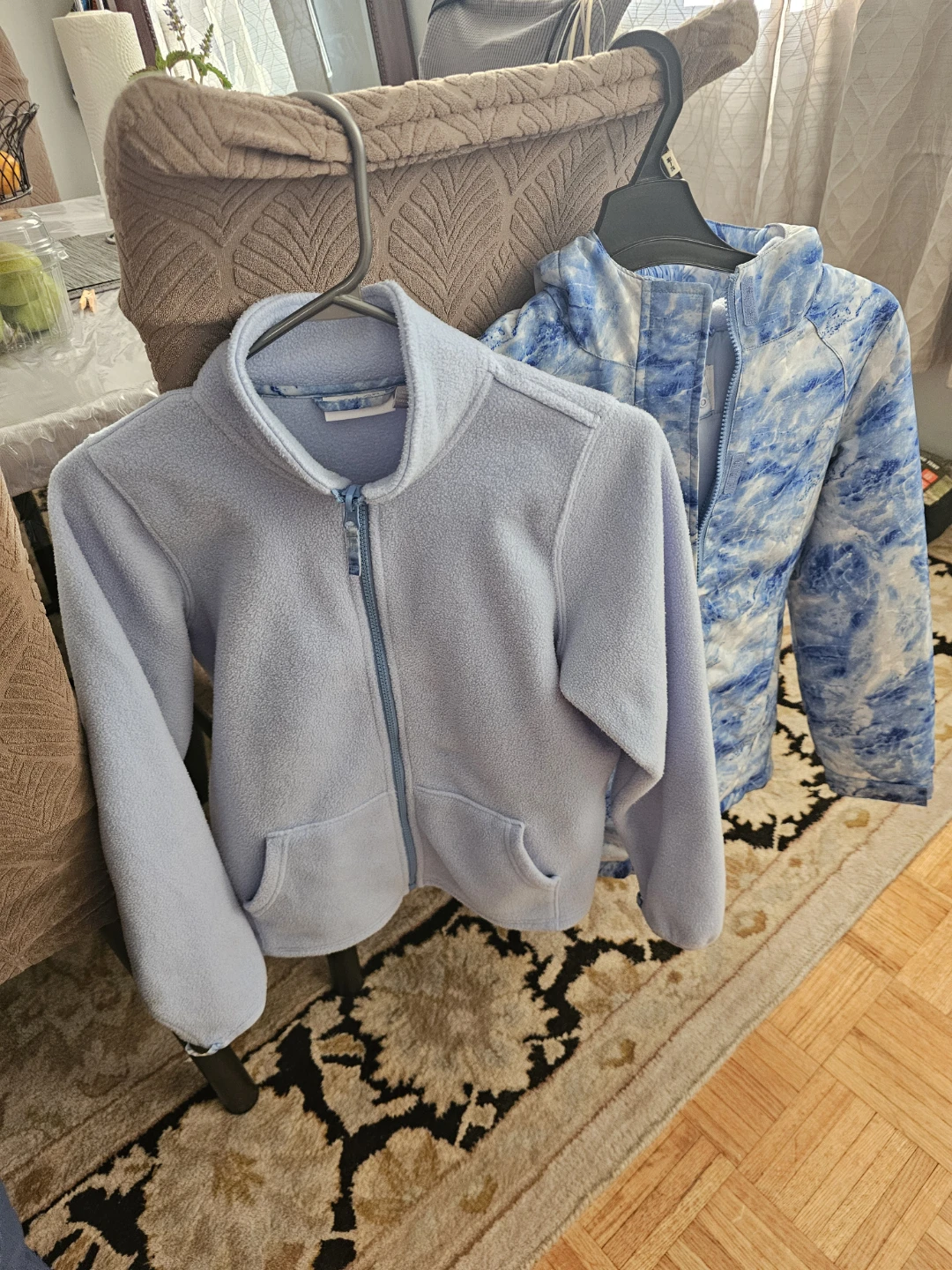 Columbia kids fleece and windbreaker set