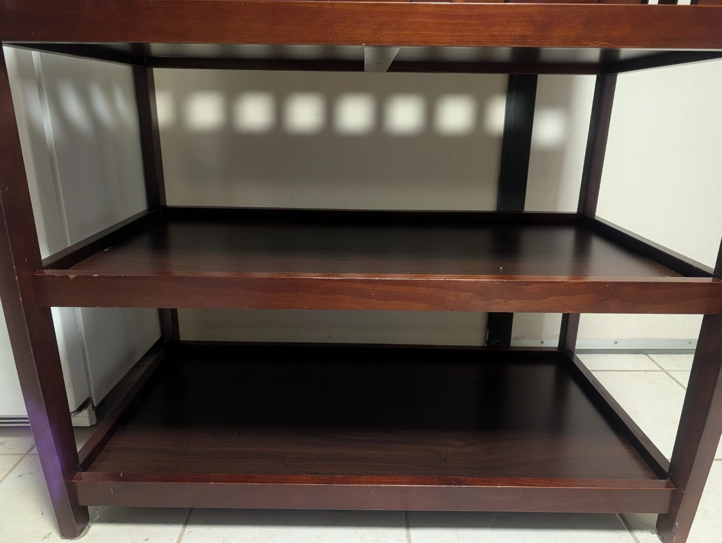 Change Table w Storage Shelves - Solid Wood, Excellent Condition - photo 4