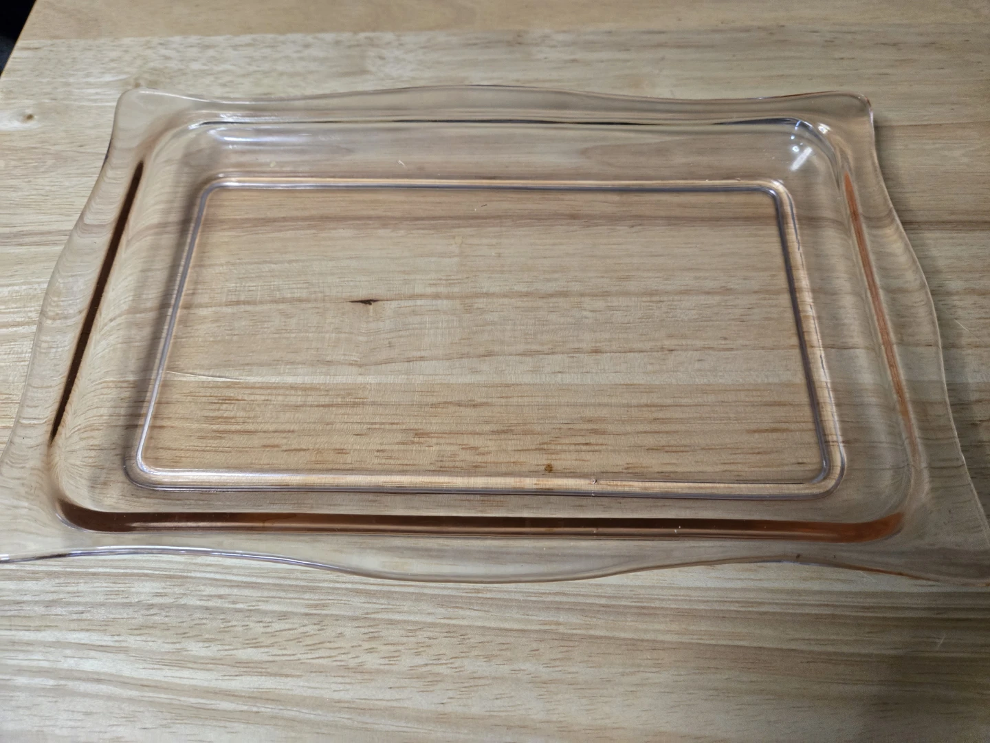 Vintage Pink Depression Glass Tray - photo 4
