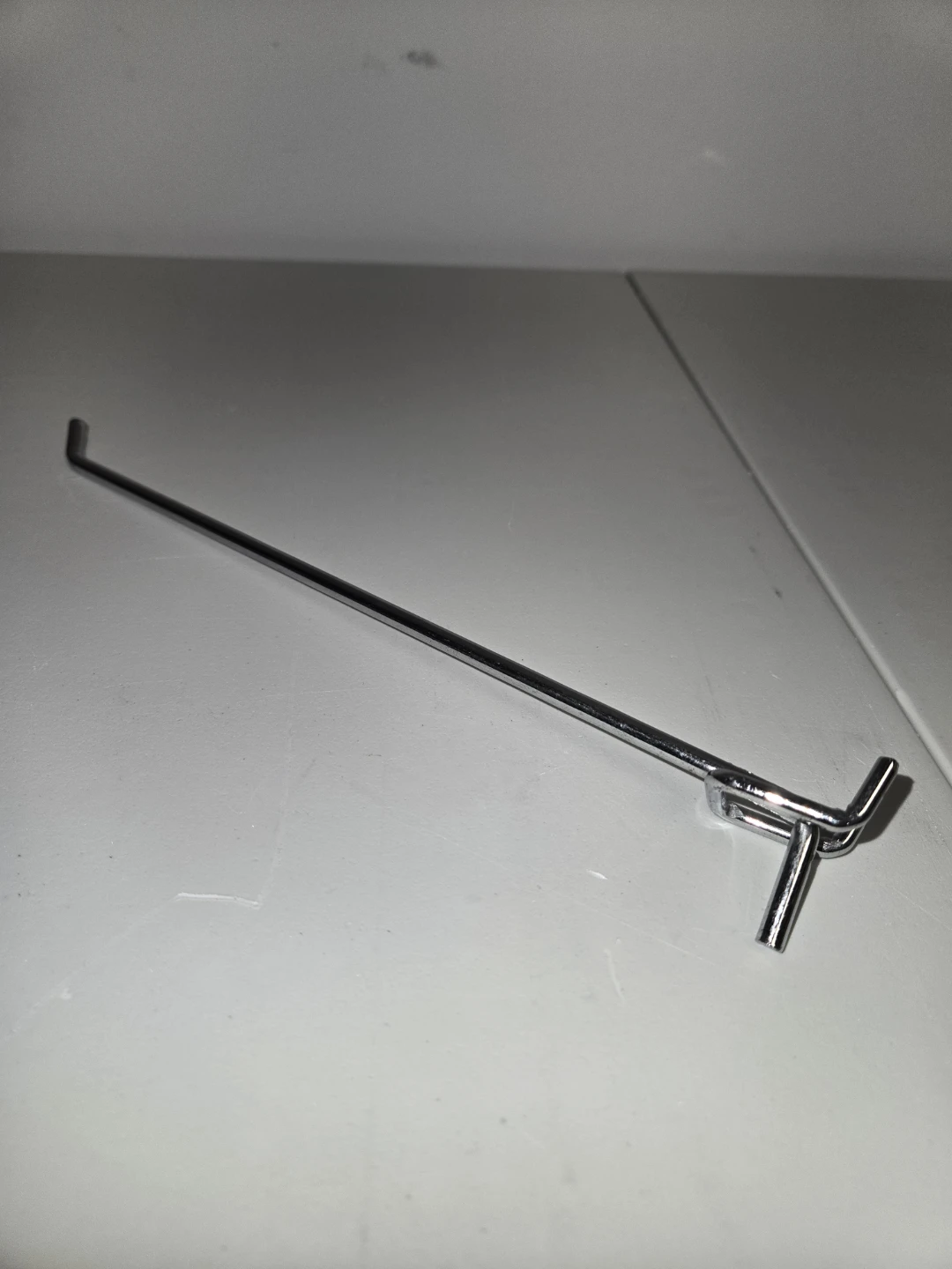 Chrome Pegboard Display Hook - photo 2
