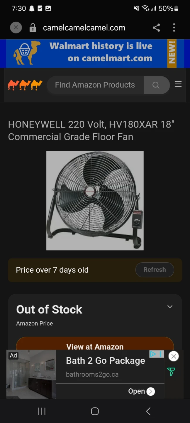 HONEYWELL COMMERCIAL GRADE 3 SPEED FAN - photo 2