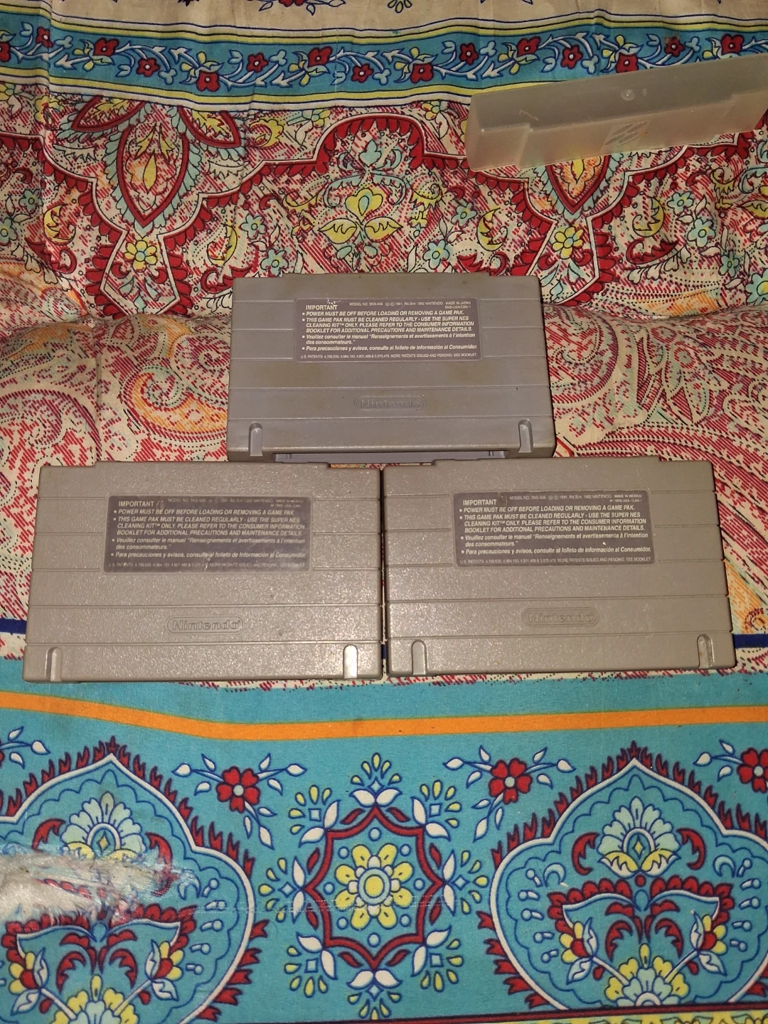 3 Super Nintendo SNES Cartridges (SimAnt, NBA Live 96, NBA Jam) - photo 2