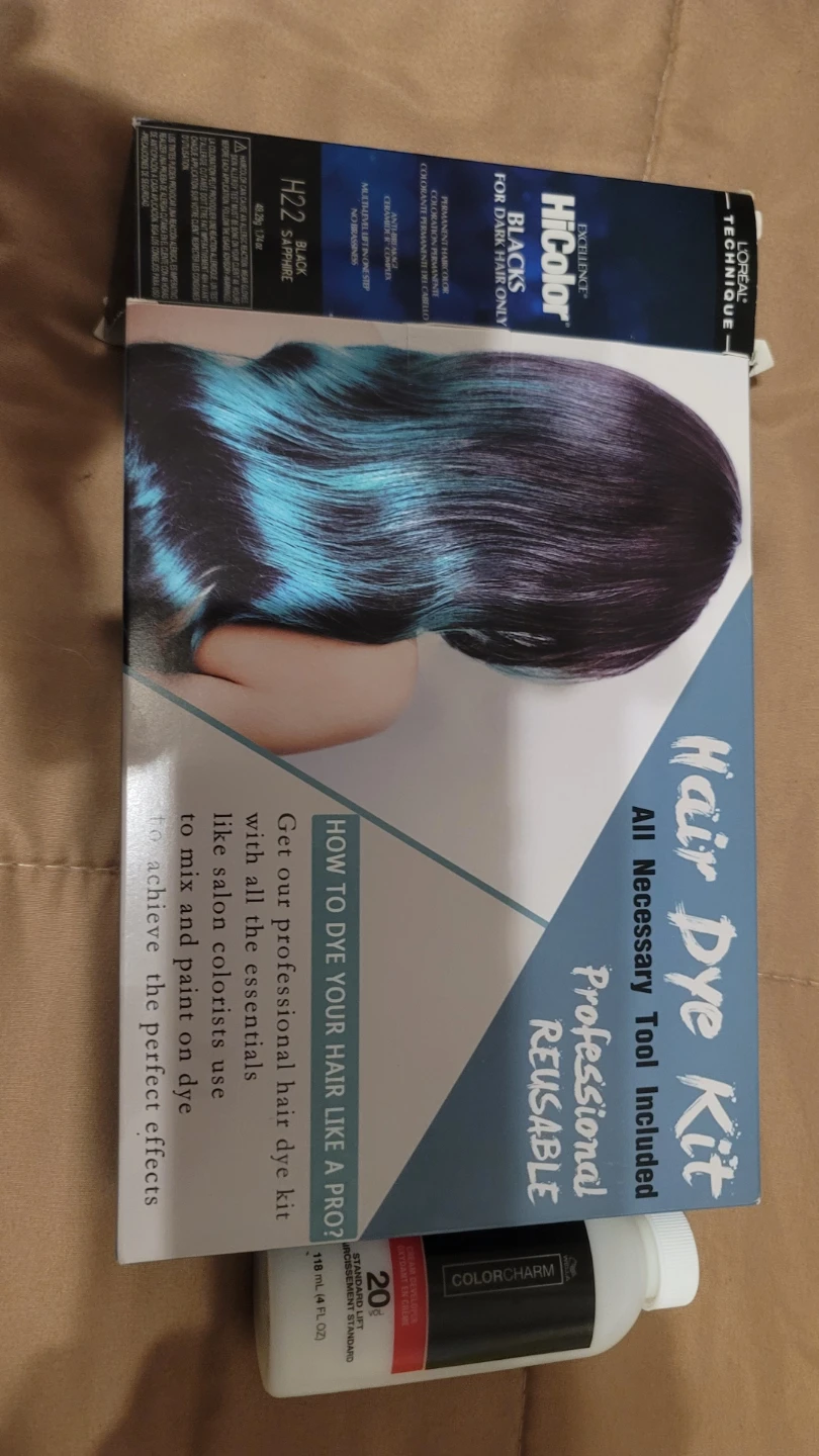 L'Oreal Excellence HiColor Hair Dye Kit - Black Sapphire - photo 4