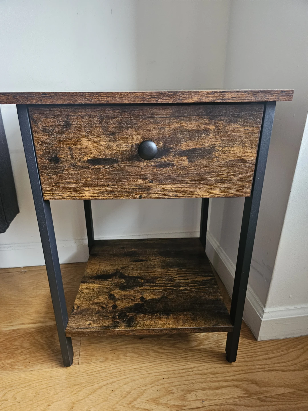 Nightstand End Table With Drawer