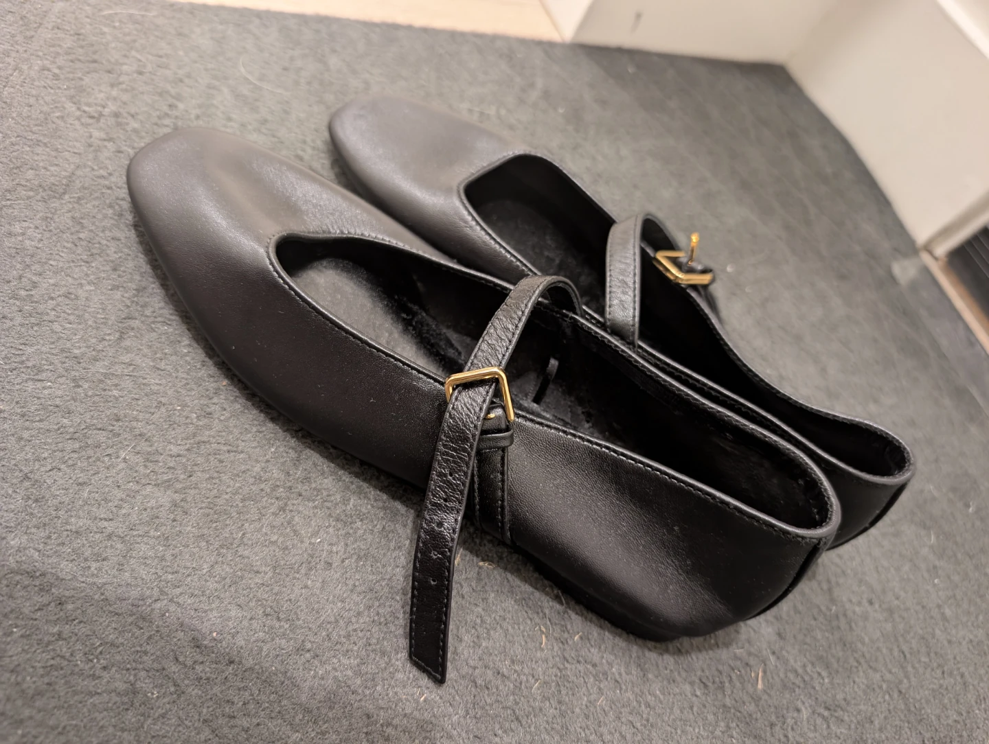 ZARA Black Mary Jane Flats Size 9 - photo 3