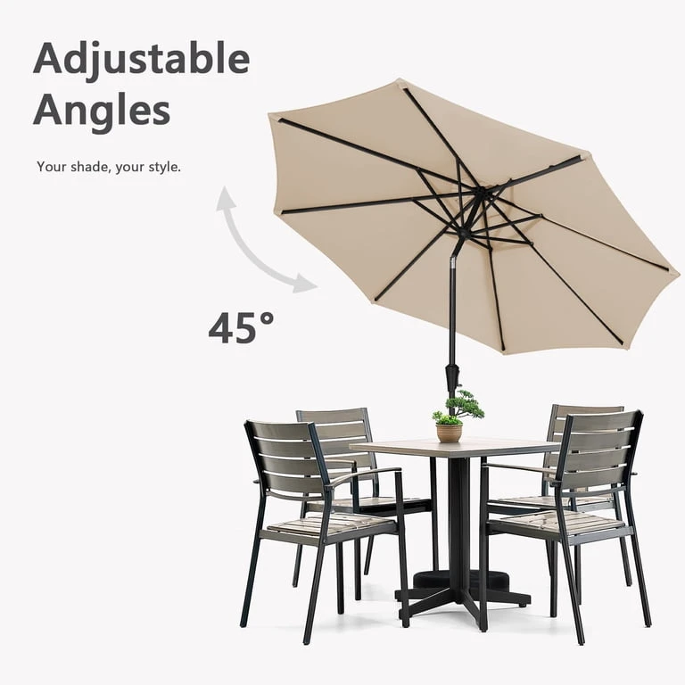 NEW In Box 9Ft  Beige Umbrella with Crank and Tilt (no base) - photo 4