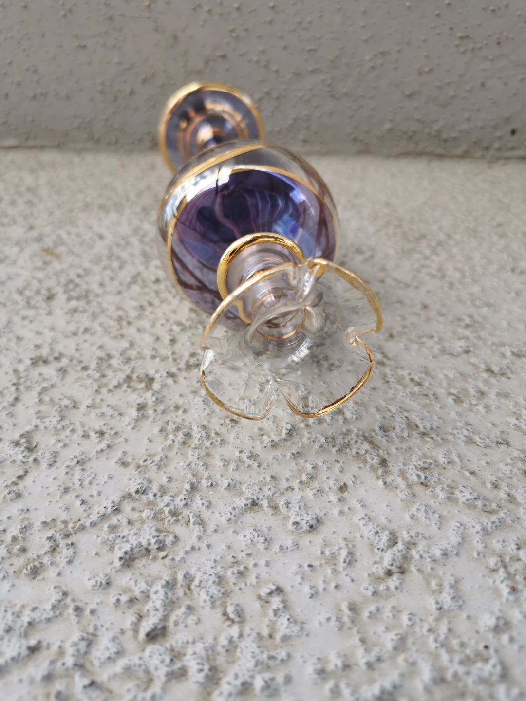 Vintage Egyptian Hand-Blown Glass Bud Vase - photo 4