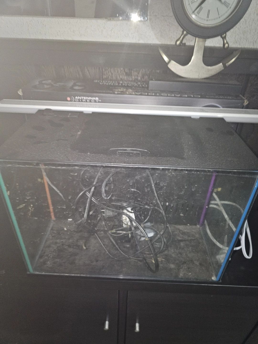 7 gallon neon tank,filter,heater,drainage system
