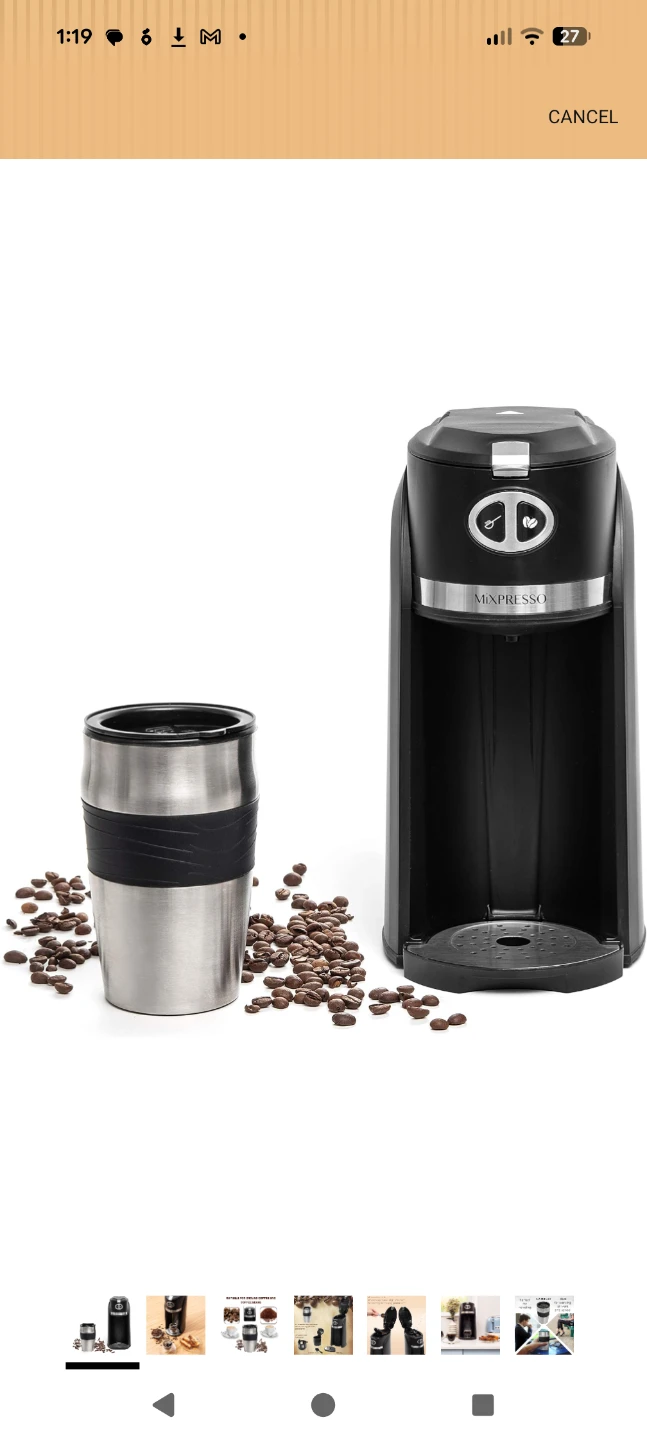 Mixpresso Coffee Maker with Travel Mug - brand new