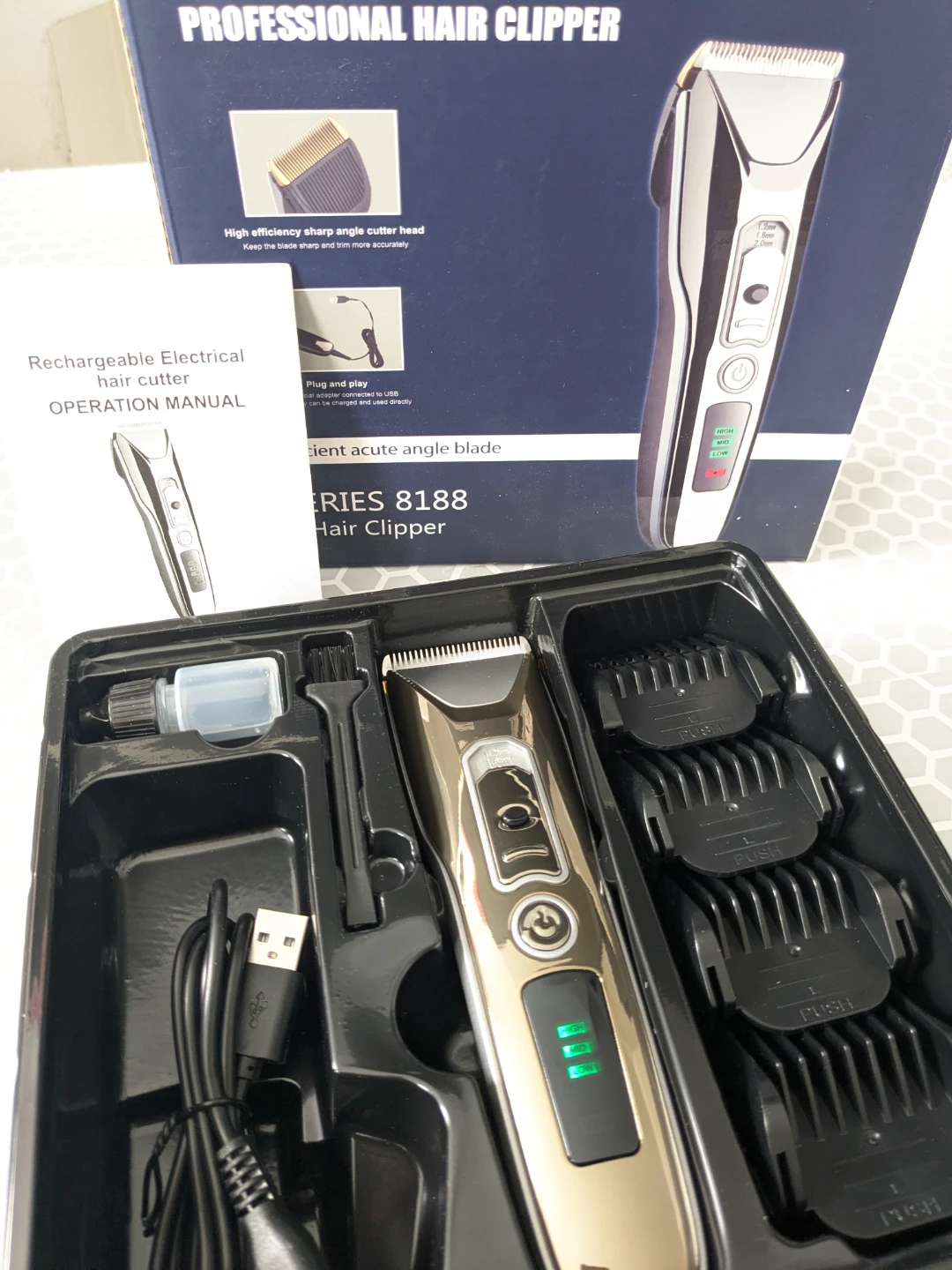 PROFESSIONAL Rechargeable Hair Clipper Set