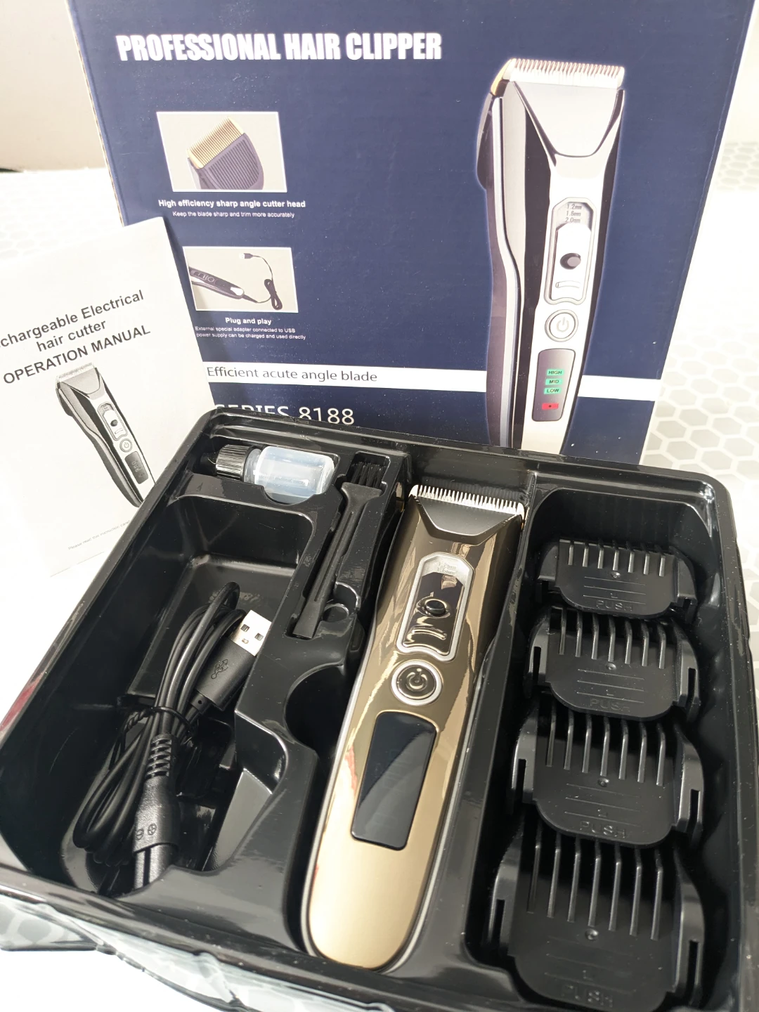 PROFESSIONAL Rechargeable Hair Clipper Set - photo 5