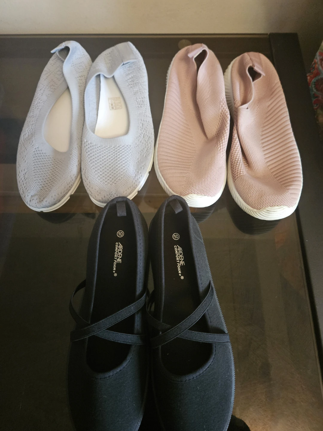 3 Pairs of  Comfort Foam Shoes Size 10 - photo 3