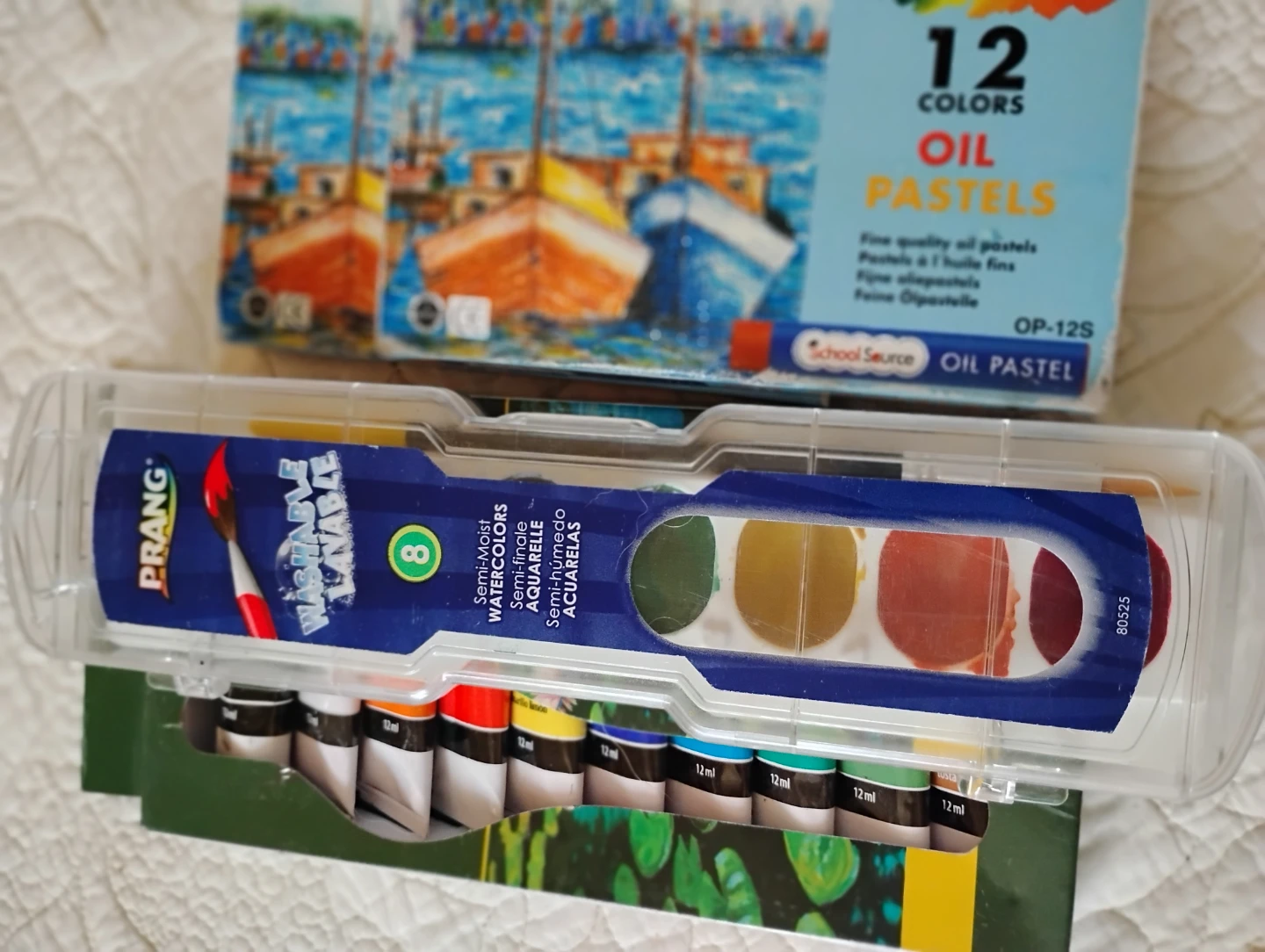 24x Oil Pastels, Acrylic Paint set & Watercolour set. - photo 2