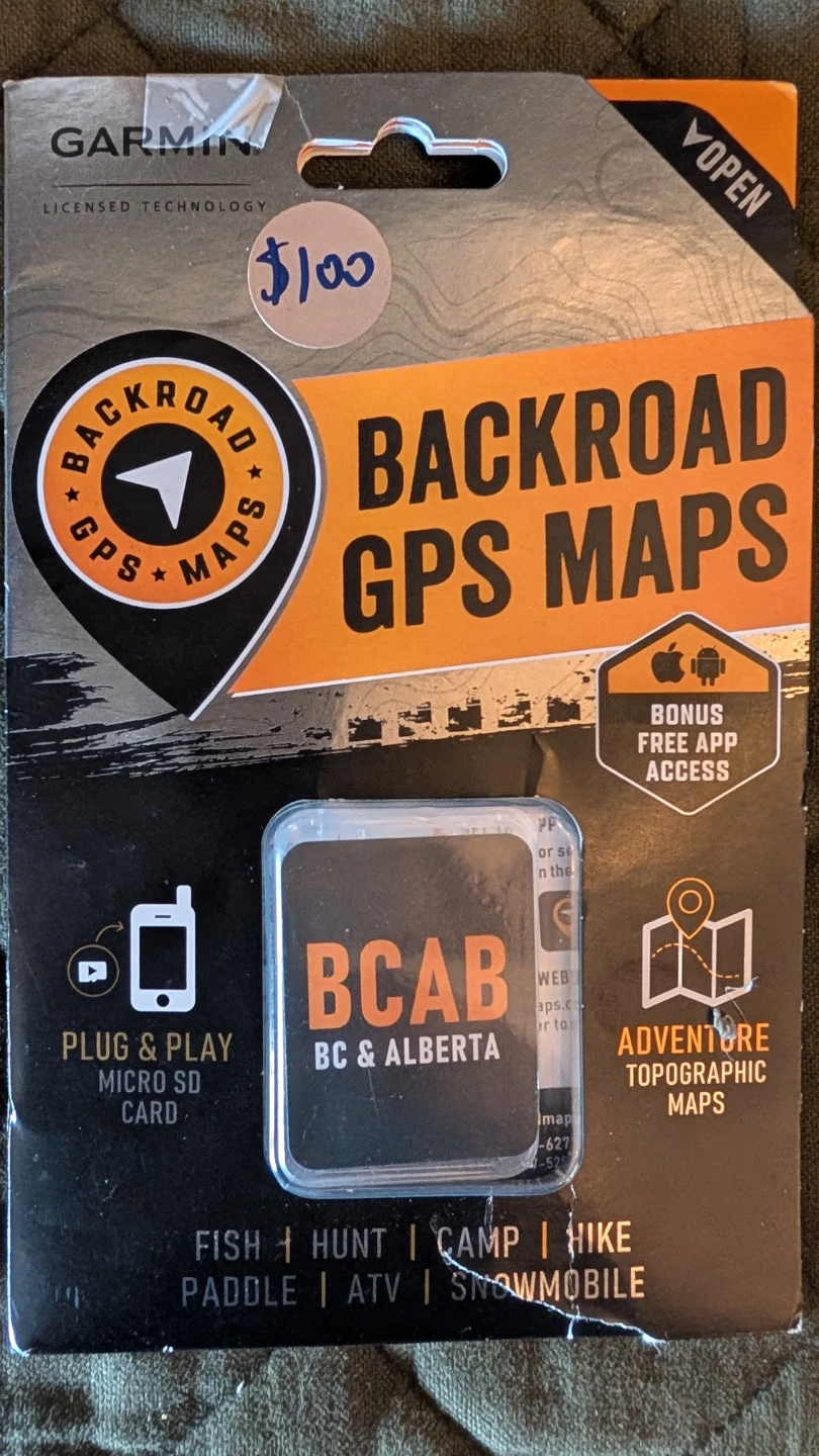 Backroad GPS Maps BC and Alberta for Garmin devicea