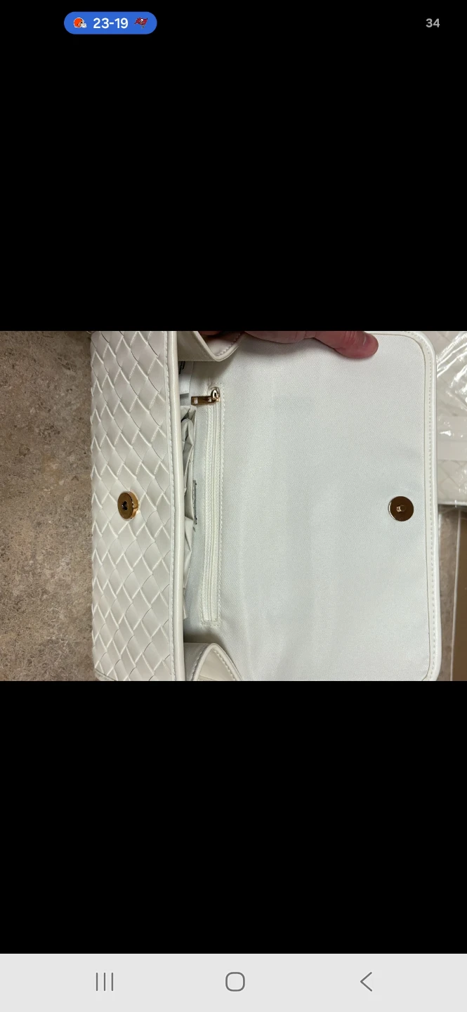 A New Day Cream Quilted Clutch