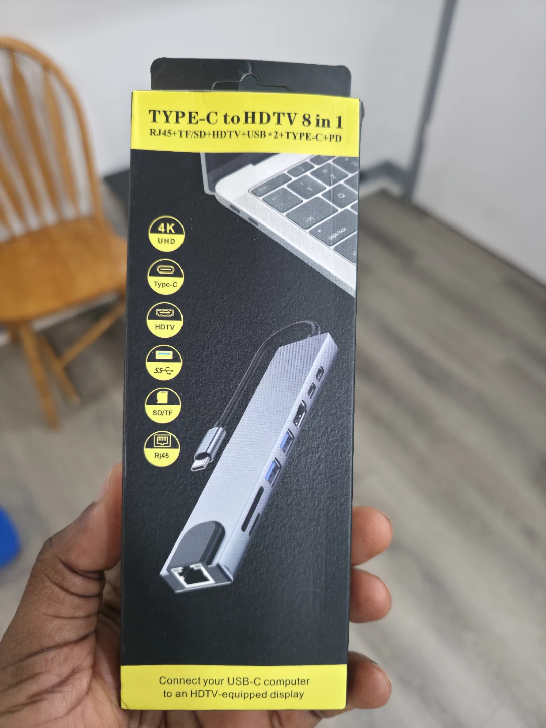 TYPE-C to HDTV 8 in 1 Adapter Dock