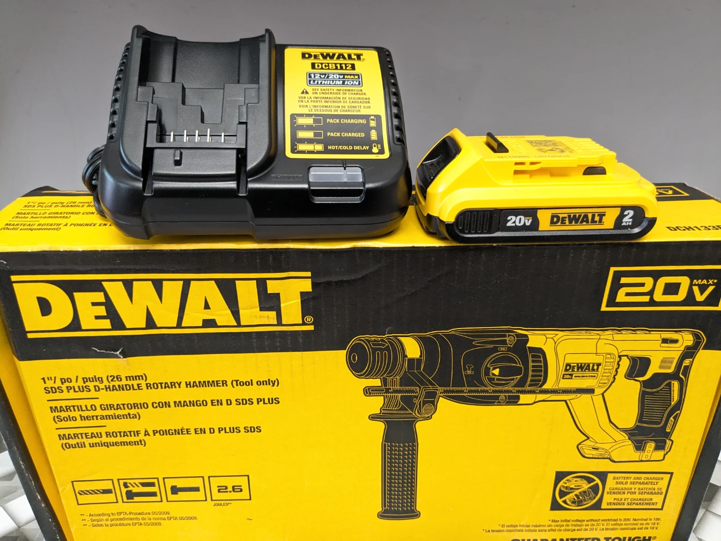 20V Max DeWalt 1" SDS-PLUS Rotary Hammer Drill Combo - photo 3